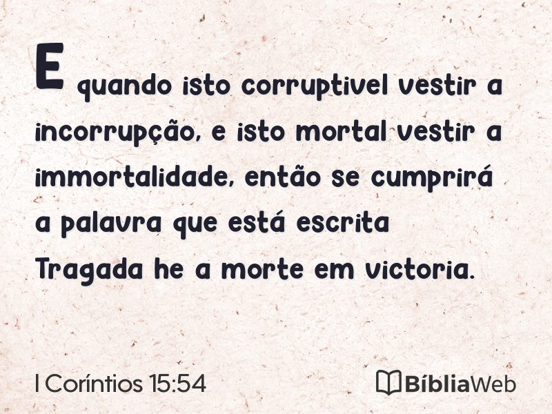 I Coríntios 15:54 em imagem para compartilhar