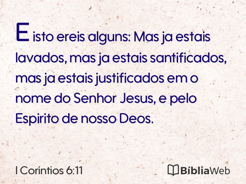 I Coríntios 6:11 em imagem para compartilhar