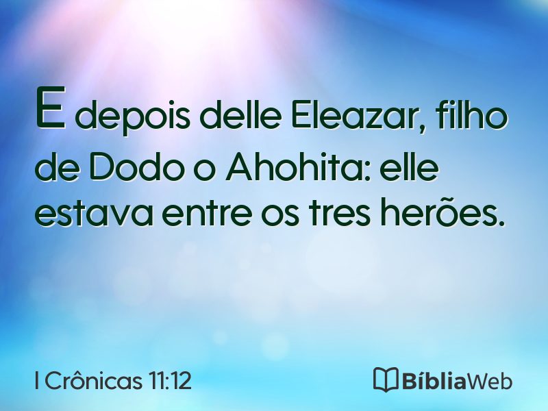 I Crônicas 11:12 em imagem para compartilhar