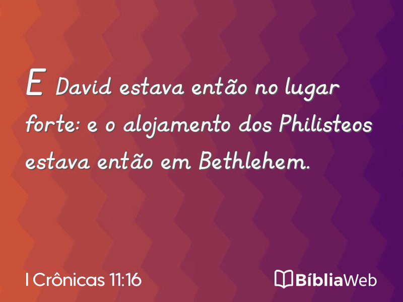 I Crônicas 11:16 em imagem para compartilhar