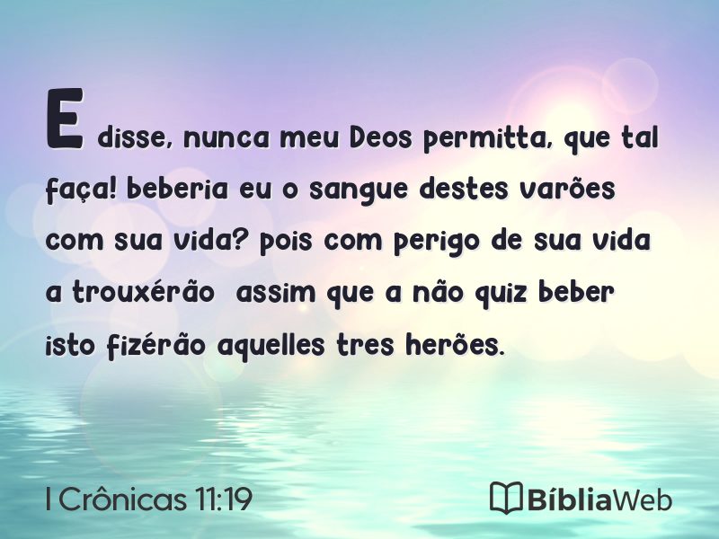 I Crônicas 11:19 em imagem para compartilhar