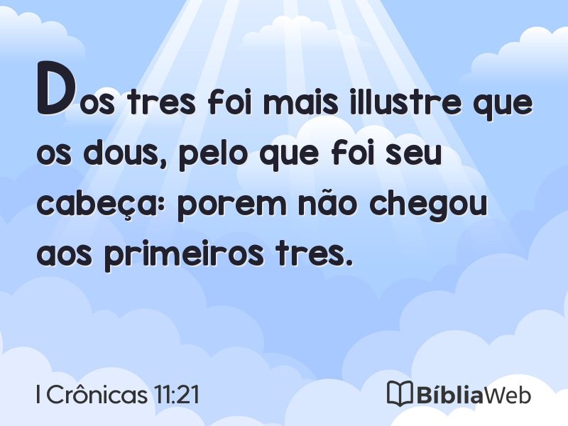 I Crônicas 11:21 em imagem para compartilhar