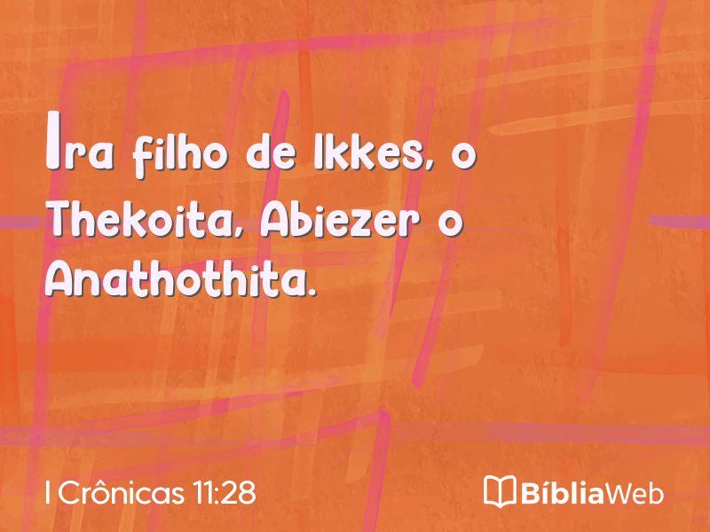 I Crônicas 11:28 em imagem para compartilhar