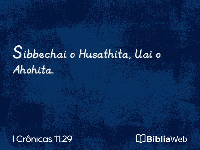 I Crônicas 11:29 em imagem para compartilhar