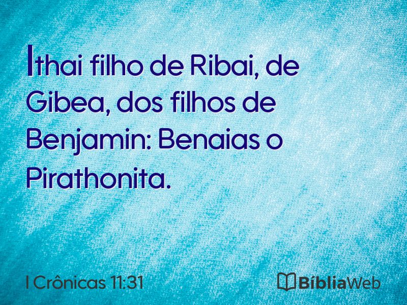 I Crônicas 11:31 em imagem para compartilhar