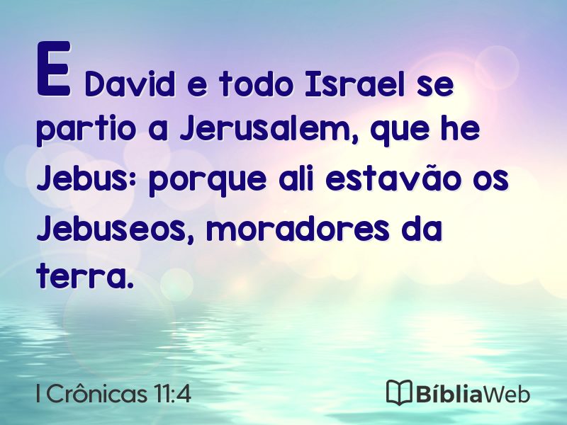 I Crônicas 11:4 em imagem para compartilhar