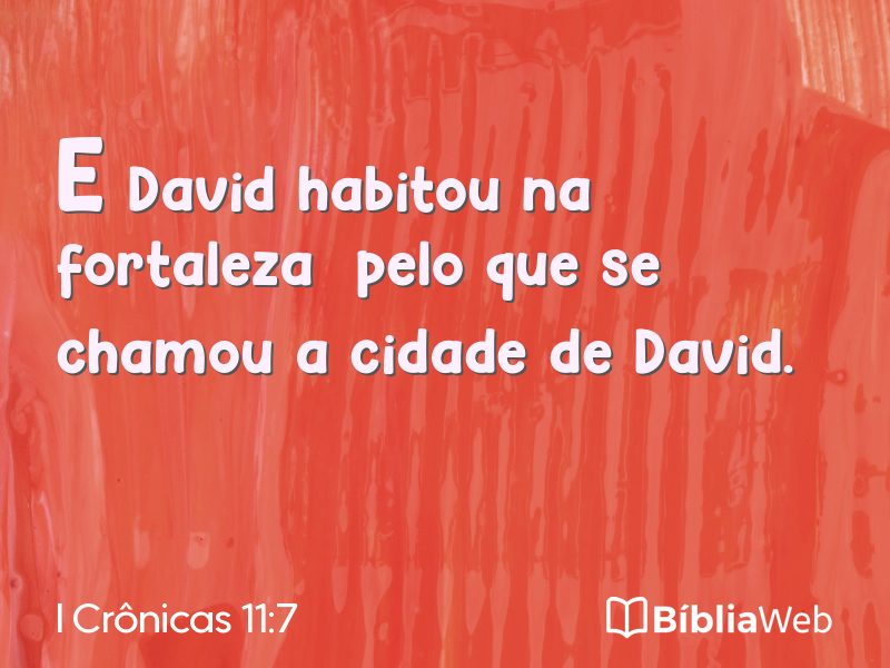 I Crônicas 11:7 em imagem para compartilhar