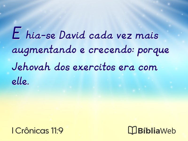 I Crônicas 11:9 em imagem para compartilhar
