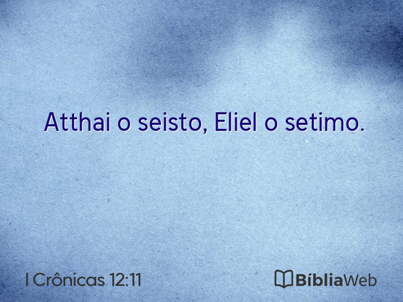 I Crônicas 12:11 em imagem para compartilhar