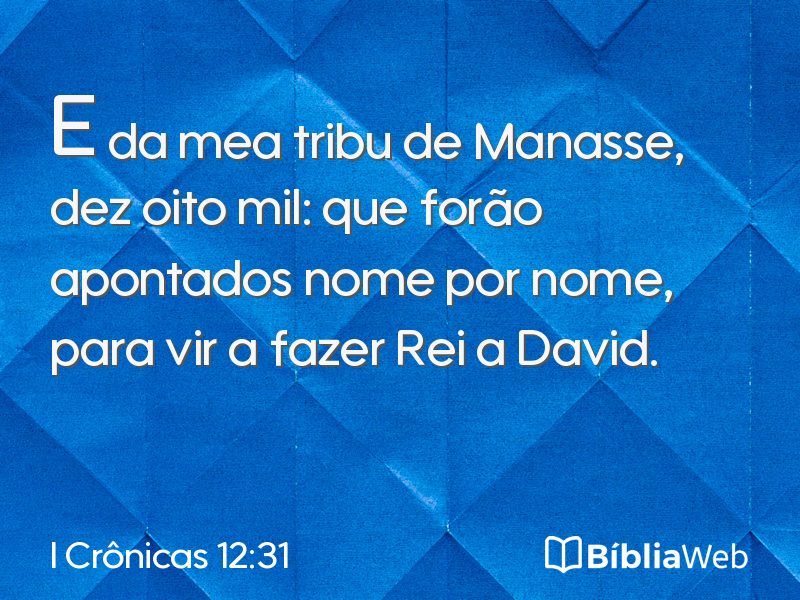 I Crônicas 12:31 em imagem para compartilhar
