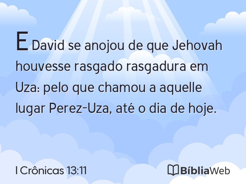 I Crônicas 13:11 em imagem para compartilhar