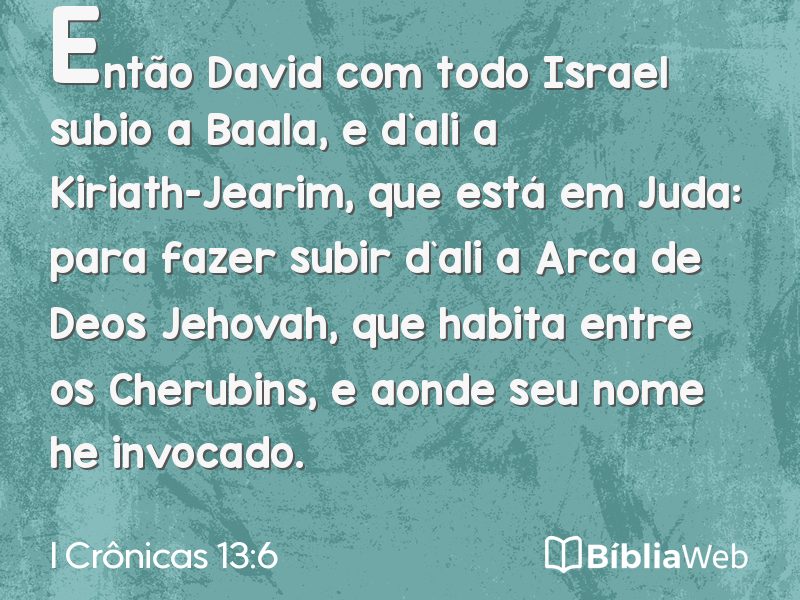 I Crônicas 13:6 em imagem para compartilhar