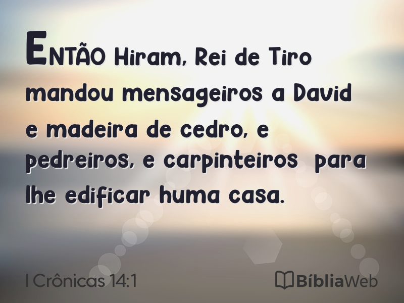 I Crônicas 14:1 em imagem para compartilhar