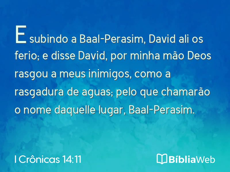 I Crônicas 14:11 em imagem para compartilhar