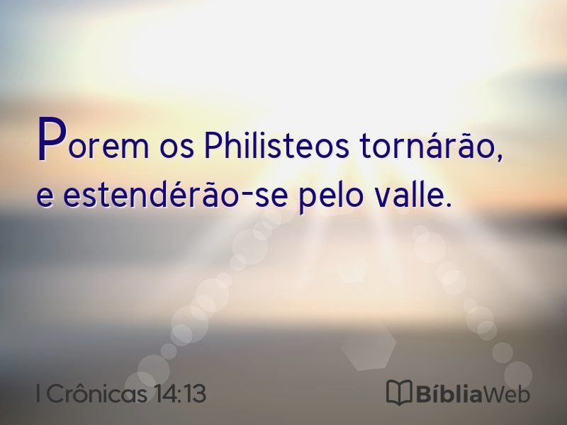 I Crônicas 14:13 em imagem para compartilhar