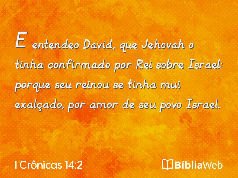 I Crônicas 14:2 em imagem para compartilhar