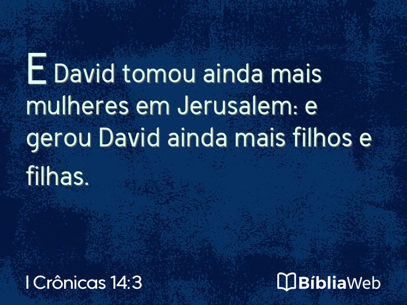 I Crônicas 14:3 em imagem para compartilhar