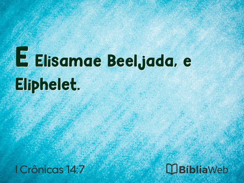 I Crônicas 14:7 em imagem para compartilhar