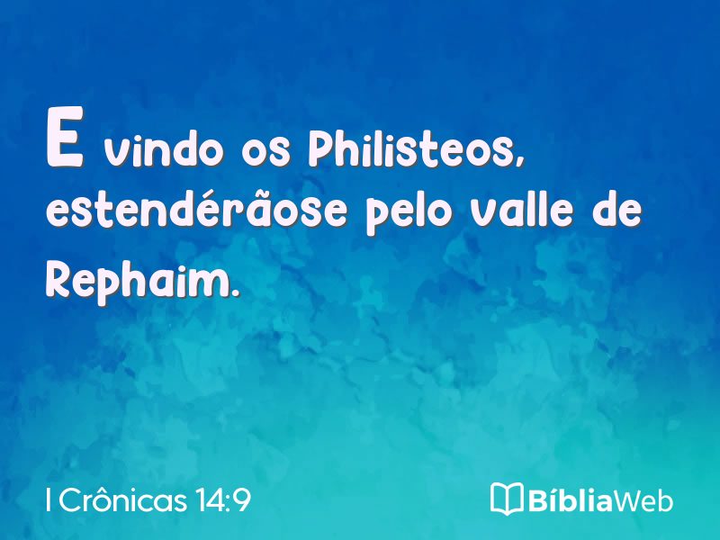 I Crônicas 14:9 em imagem para compartilhar