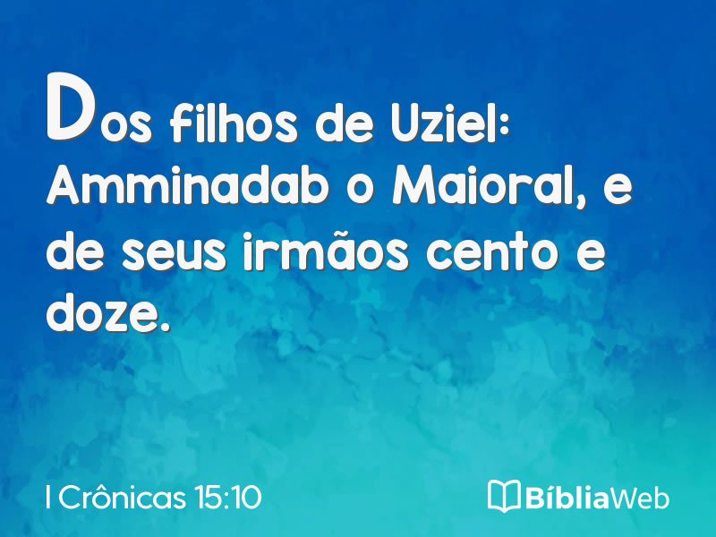 I Crônicas 15:10 em imagem para compartilhar