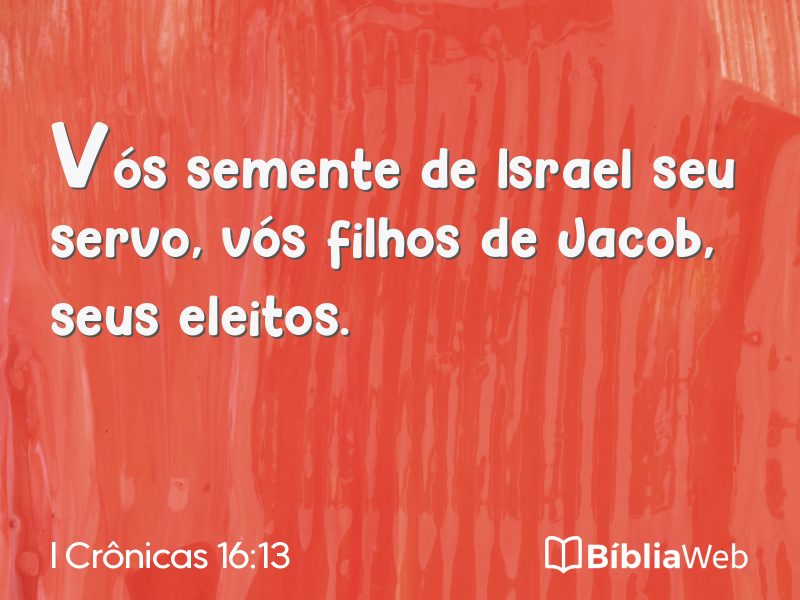 I Crônicas 16:13 em imagem para compartilhar