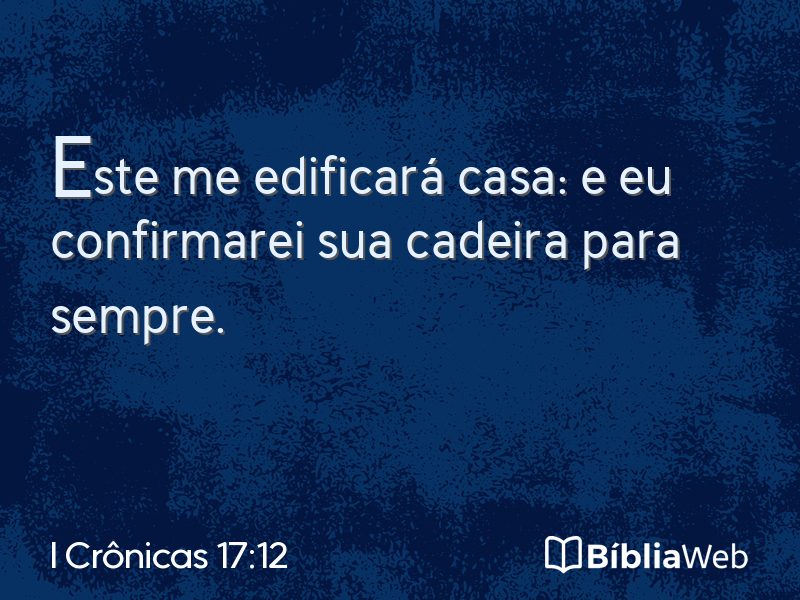 I Crônicas 17:12 em imagem para compartilhar