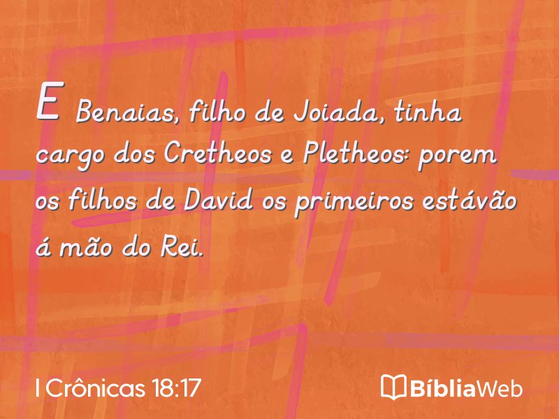 I Crônicas 18:17 em imagem para compartilhar