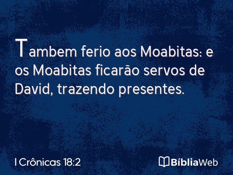 I Crônicas 18:2 em imagem para compartilhar