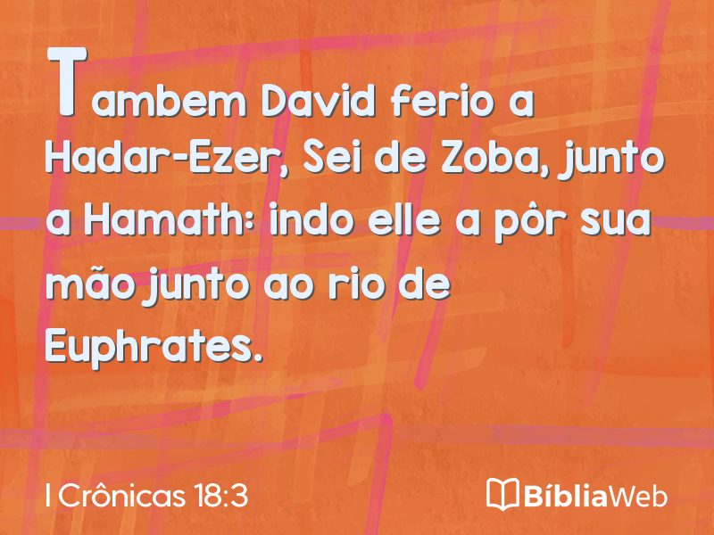I Crônicas 18:3 em imagem para compartilhar