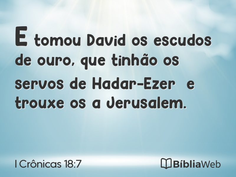 I Crônicas 18:7 em imagem para compartilhar