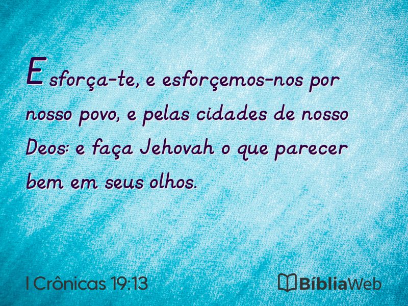 I Crônicas 19:13 em imagem para compartilhar