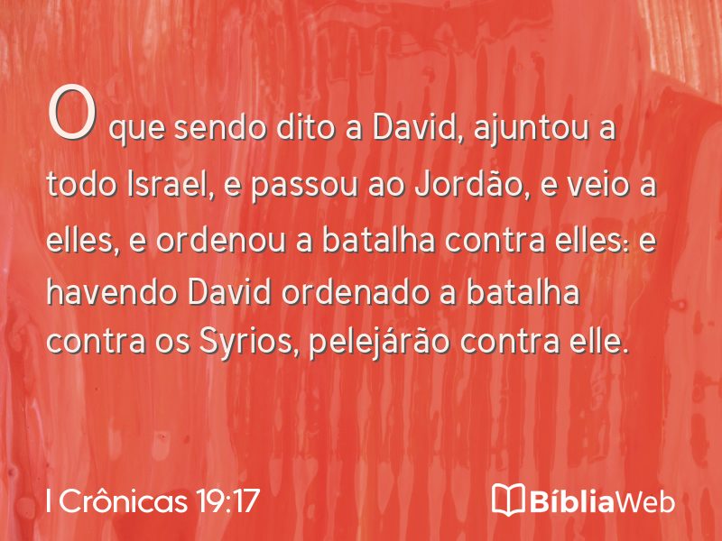 I Crônicas 19:17 em imagem para compartilhar