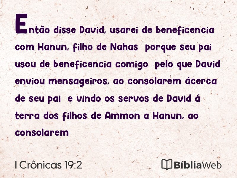 I Crônicas 19:2 em imagem para compartilhar