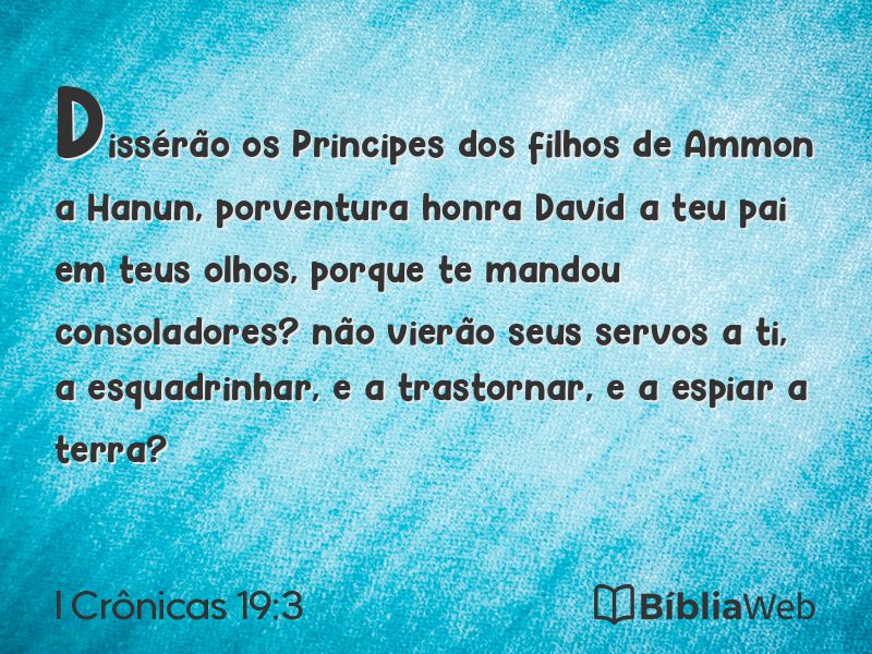 I Crônicas 19:3 em imagem para compartilhar
