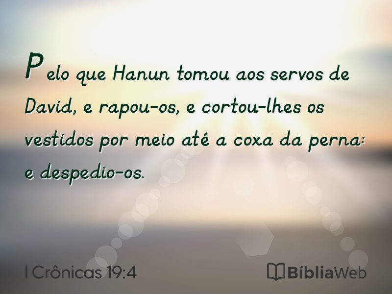 I Crônicas 19:4 em imagem para compartilhar