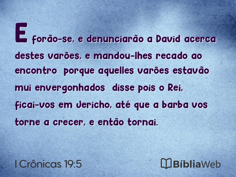 I Crônicas 19:5 em imagem para compartilhar