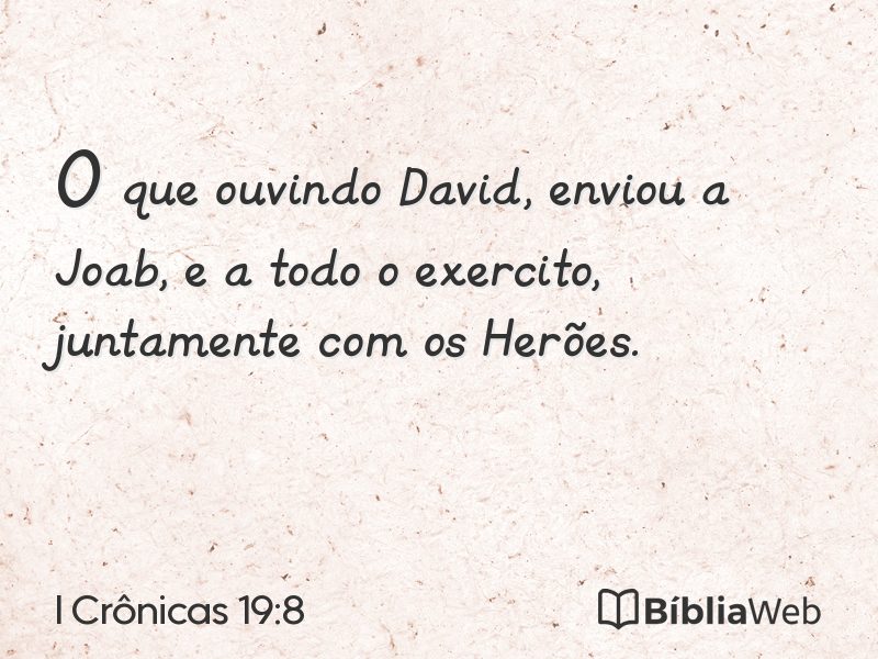 I Crônicas 19:8 em imagem para compartilhar