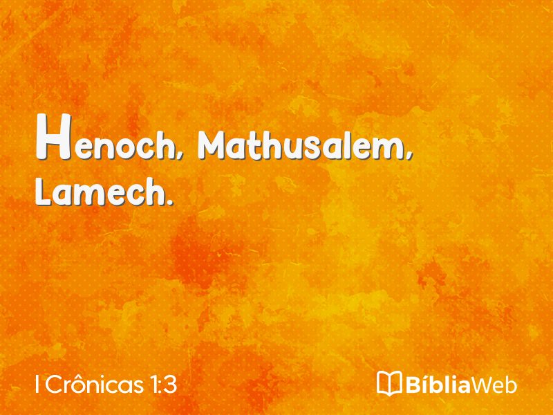 I Crônicas 1:3 em imagem para compartilhar