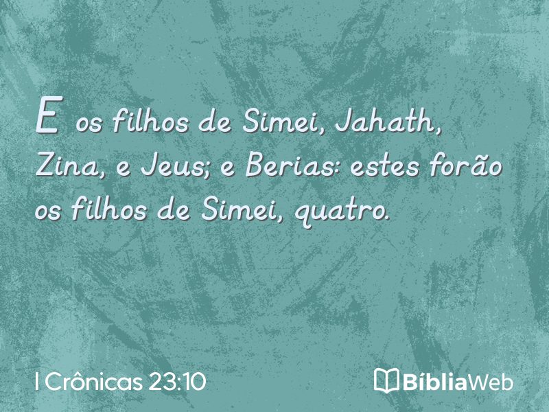 I Crônicas 23:10 em imagem para compartilhar