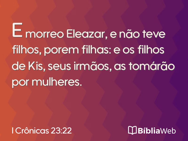 I Crônicas 23:22 em imagem para compartilhar