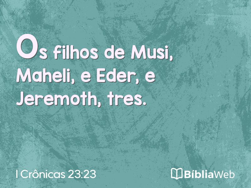 I Crônicas 23:23 em imagem para compartilhar