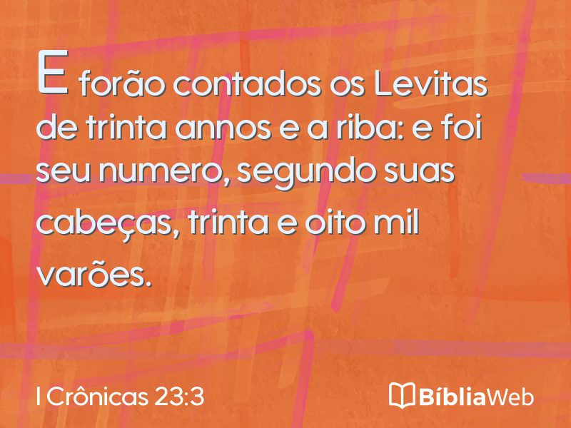 I Crônicas 23:3 em imagem para compartilhar
