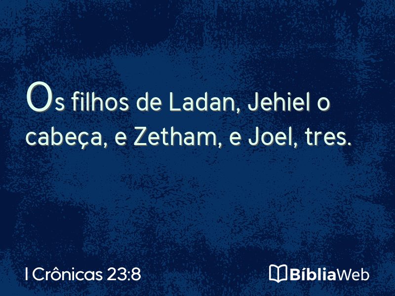 I Crônicas 23:8 em imagem para compartilhar
