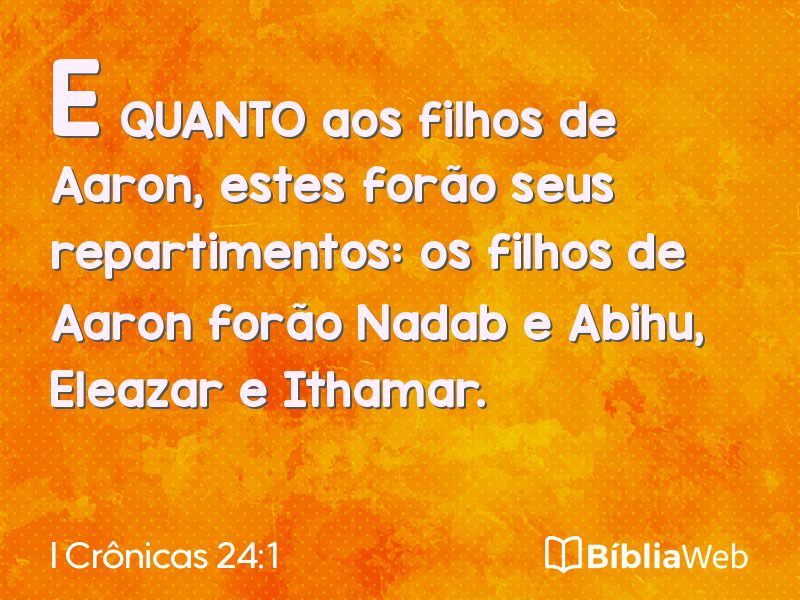 I Crônicas 24:1 em imagem para compartilhar