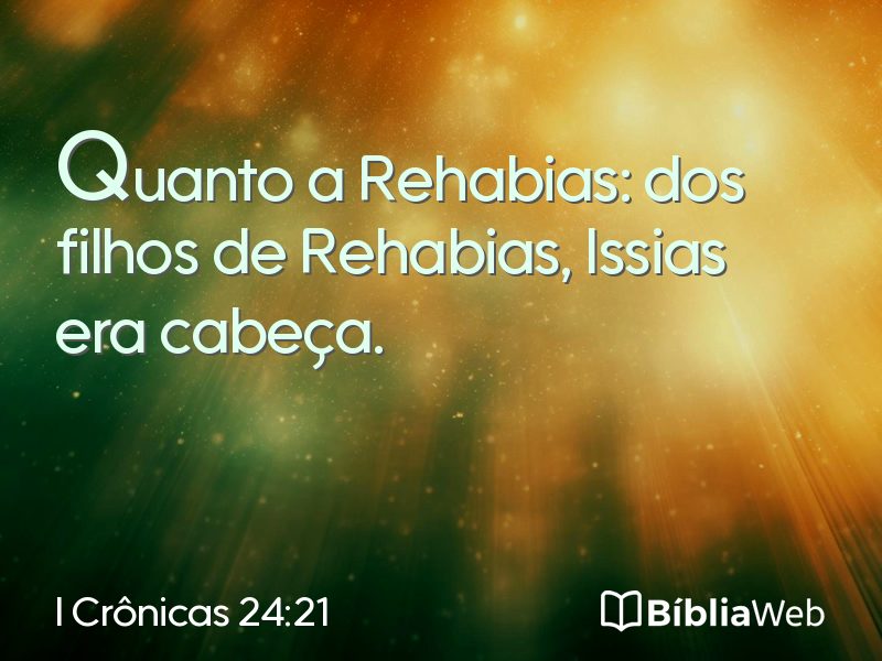 I Crônicas 24:21 em imagem para compartilhar