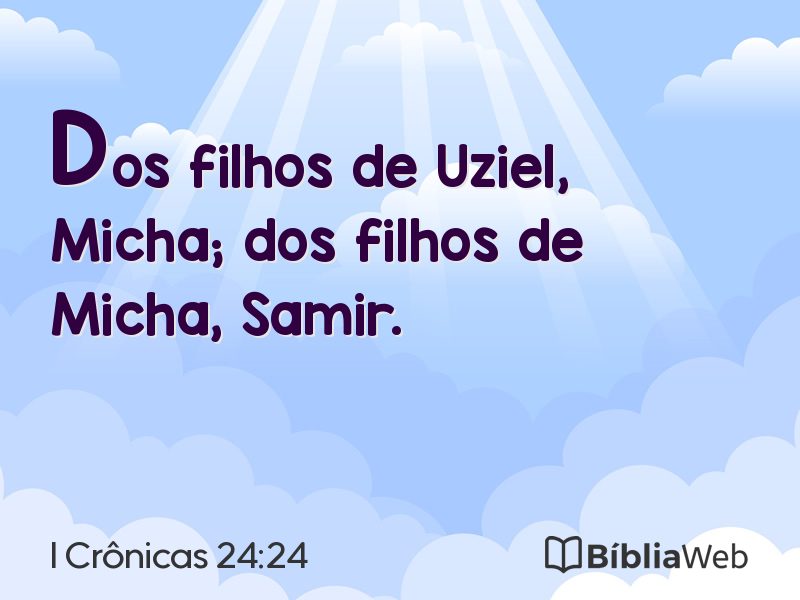 I Crônicas 24:24 em imagem para compartilhar