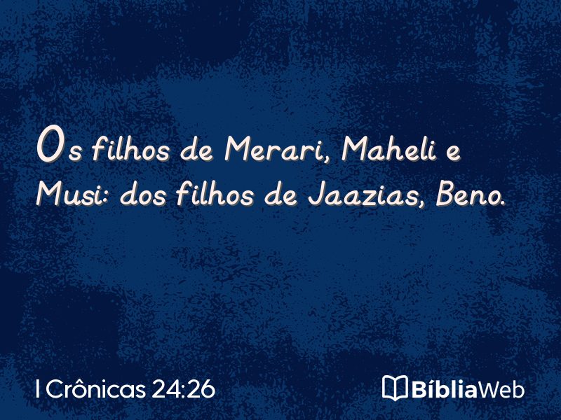 I Crônicas 24:26 em imagem para compartilhar