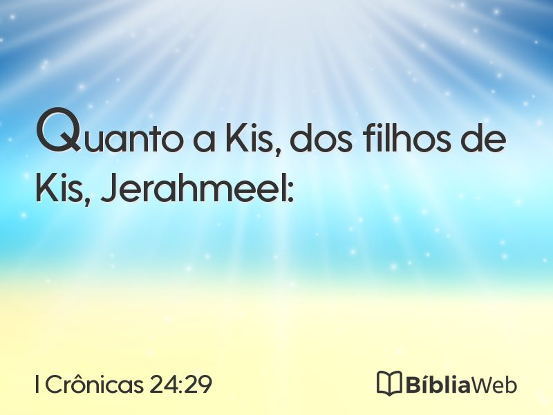 I Crônicas 24:29 em imagem para compartilhar