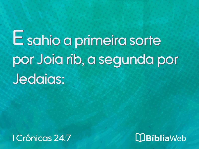 I Crônicas 24:7 em imagem para compartilhar