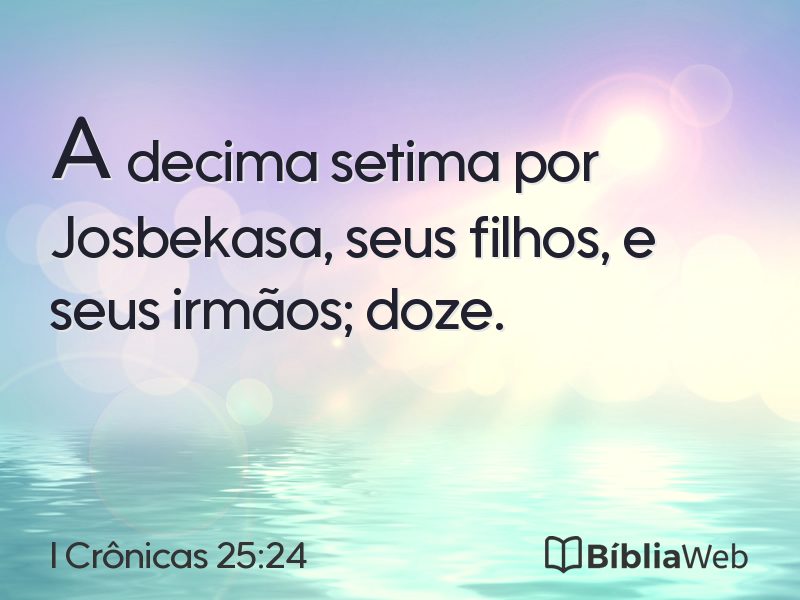 I Crônicas 25:24 em imagem para compartilhar